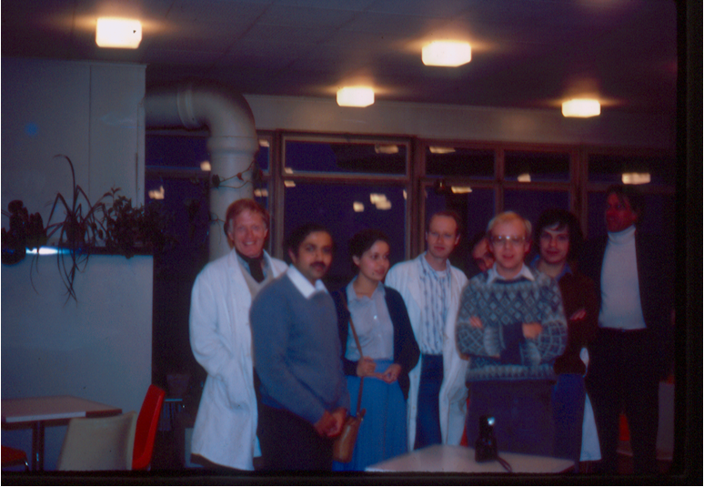 Suresh with P. G. de Gennes, College de France, Paris, 1983